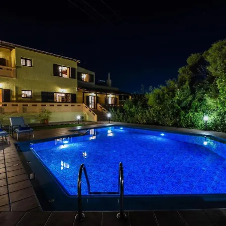 Villa Exclusive Crete Alexia 4 Bedrooms Large Lawned Gardens Chania Maleme